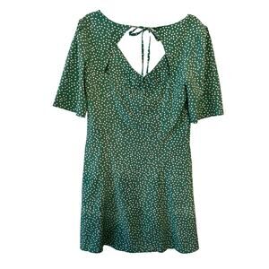 Sugar L!ps green polka dot M dress , party, wedding date